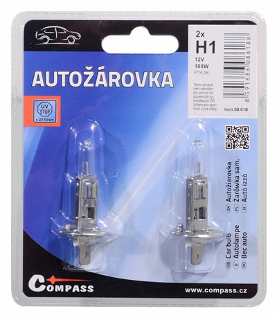 08618 Žárovka 12V H1 100W P14,5s blister 2ks