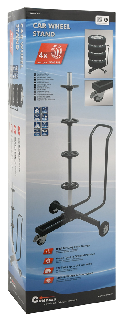 09262 Stojan na pneu pojízdný 265mm/18