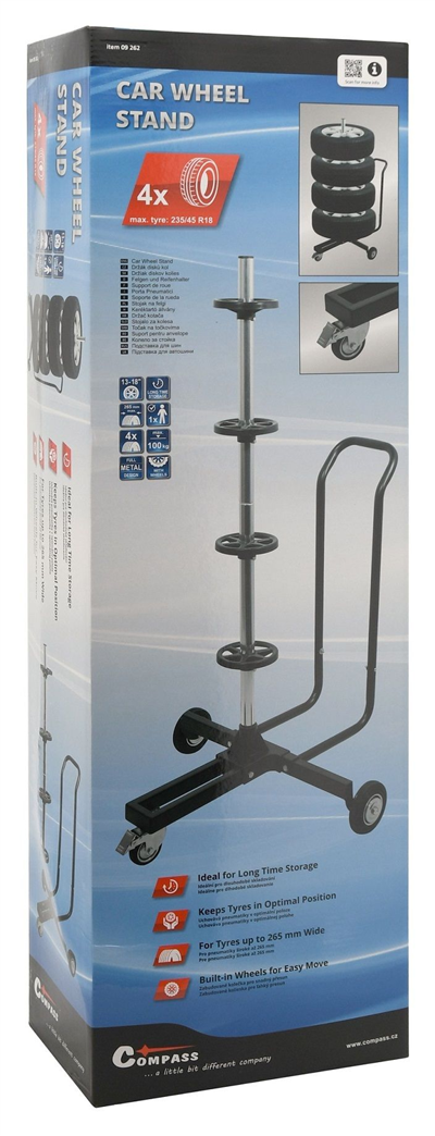 09262 Stojan na pneu pojízdný 265mm/18