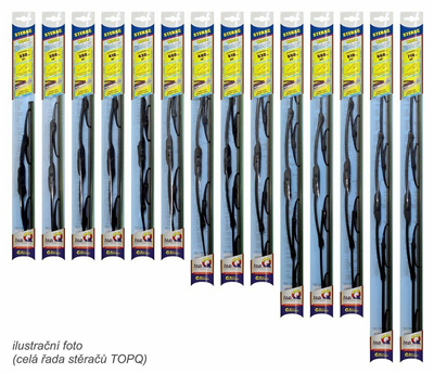 10006 Stěrač kovový TOPQ 410 mm GRAFIT