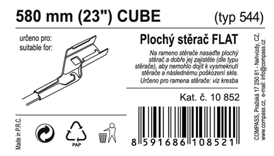 10852 Stěrač FLAT BULK (CUBE) 23