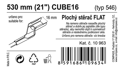 10963 Stěrač FLAT BULK (CUBE16) 21