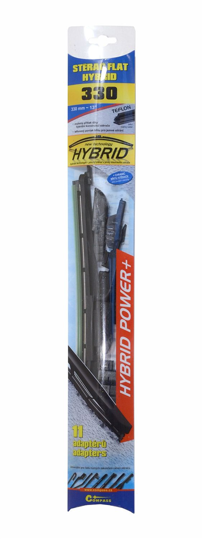 11006 Stěrač HYBRID 330mm + 11 adaptérů TEFLON