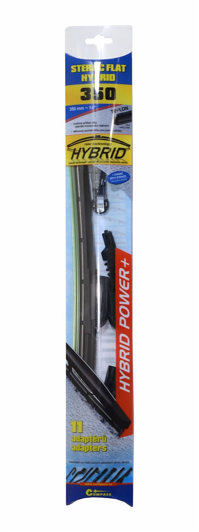 11007 Stěrač HYBRID 350mm + 11 adaptérů TEFLON
