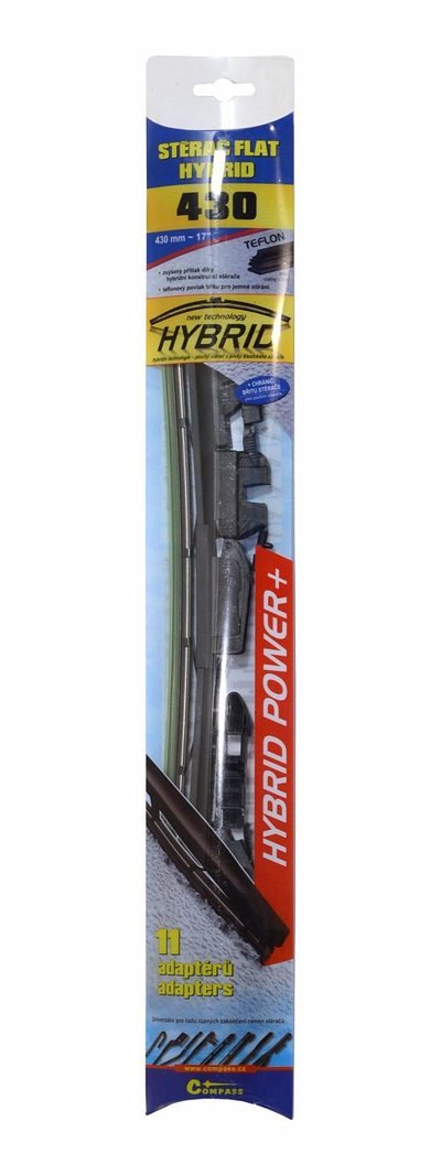 11010 Stěrač HYBRID 430mm + 11 adaptérů TEFLON