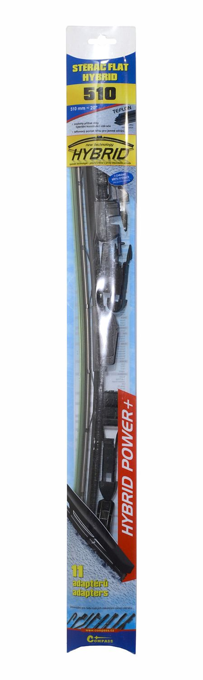 11013 Stěrač HYBRID 510mm + 11 adaptérů TEFLON