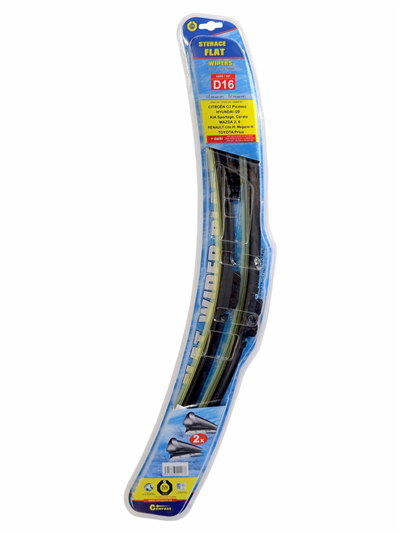 11116 Stěrače FLAT DOUBLE (D16) 610+410mm RAPID, CITIGO