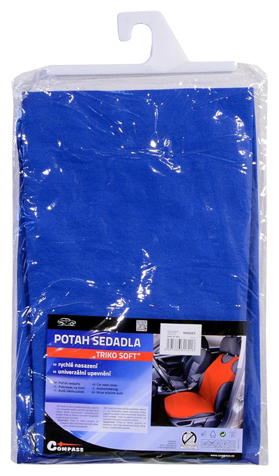 31621 Potah sedadla TRIKO SOFT přední 1ks modrý