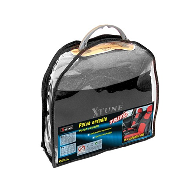 31630 Potah sedadla TRIKO přední 2ks tmavě šedý