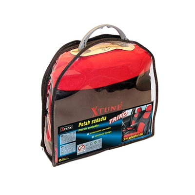 31633 Potah sedadla TRIKO přední 2ks červený