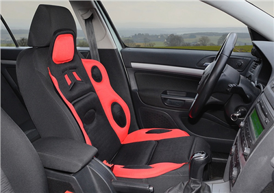 31652 Potah sedadla RACE černo-červený