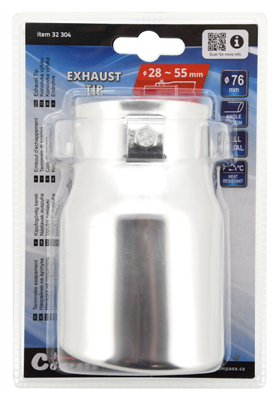 32304 Koncovka výfuku chrom