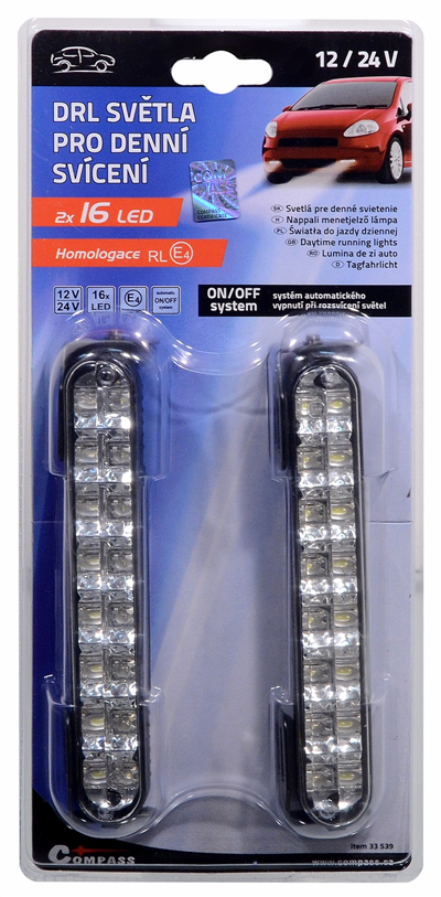 33539 Světla denního svícení RL hom. 16LED on/off systém