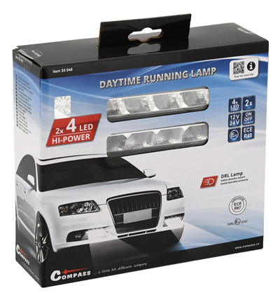 33546 Světla denního svícení 4 HIGH POWER LED 12V/24V