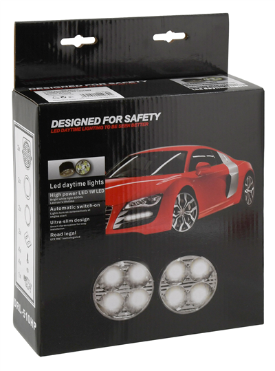 33551 Světla denního svícení 4 HIGH POWER LED 12V/24V (kulatá 70 mm)