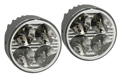 33551 Světla denního svícení 4 HIGH POWER LED 12V/24V (kulatá 70 mm)