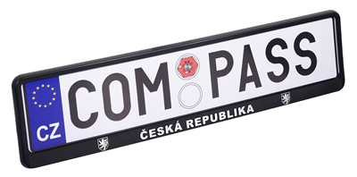 91536 Podložka pod SPZ CHROM ČR 3D