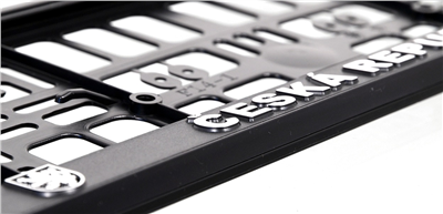 91536 Podložka pod SPZ CHROM ČR 3D