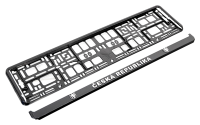 91536 Podložka pod SPZ CHROM ČR 3D