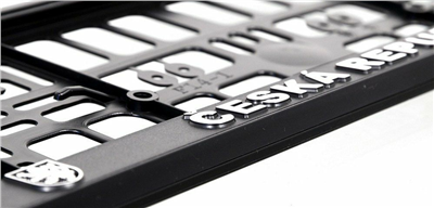 91536 Podložka pod SPZ CHROM ČR 3D