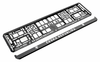 91536 Podložka pod SPZ CHROM ČR 3D