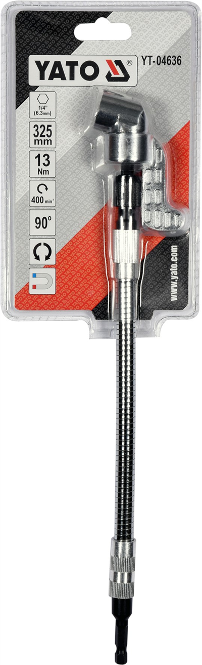 Prodlužovací úhlový adaptér ohebný 1/4