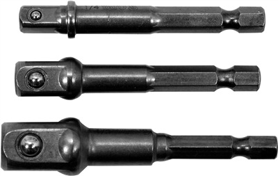 Sada adaptérů 3ks HEX 1/4, 3/8, 1/2