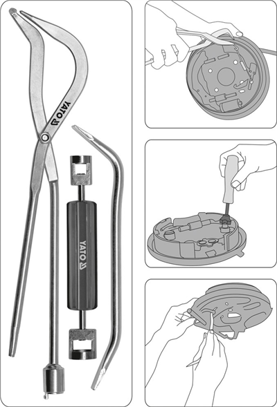 Sada na montáž brzdových čelistí 3 ks