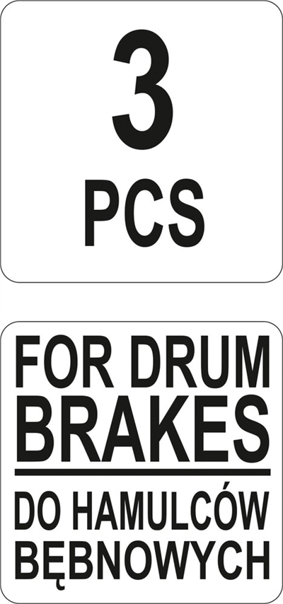 Sada na montáž brzdových čelistí 3 ks