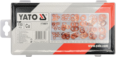 Podložky těsnící měděné sada 150ks