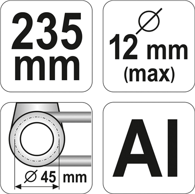 Ohýbačka kovových trubek 235mm