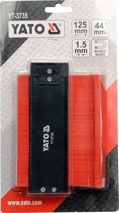 Šablona na profily 125 mm magnetická