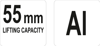 Páka pro zvedání plošiny ALU 55mm