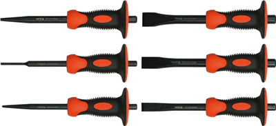 Sada sekáčů a vyrážečů 6 ks s ochranou