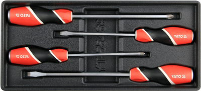 Vložka do zásuvky - sada šroubováků s úderným koncem, 4ks