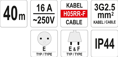 Prodlužovák elektrický 40 m