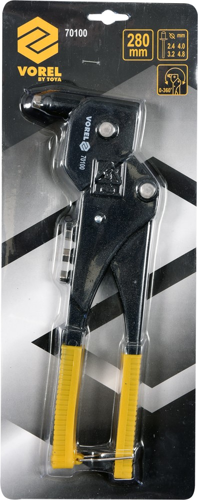 Nýtovací kleště 280 mm otočné