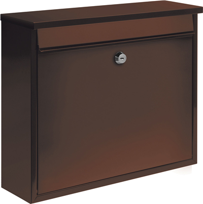 Poštovní schránka 310x360x100mm hnědá