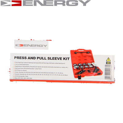 Energy NE00636 Druck-/Stützhülsensatz, Ein-/Auspresswerkzeugsatz