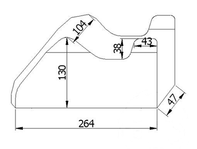 Krycí plachta na motorku XXL 264 x 104 x 130 cm, vnitřní, šedá