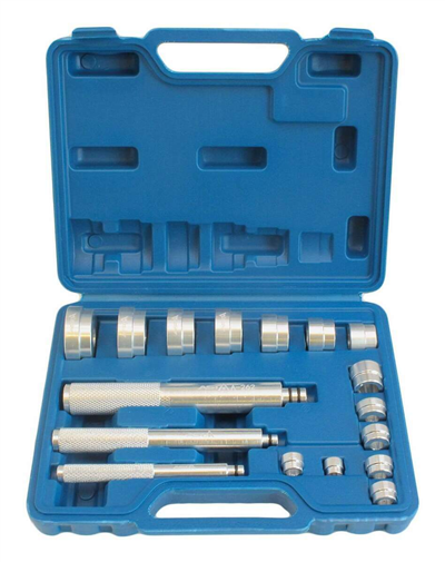 Přípravek na montáž a demontáž ložisek a těsnění, sada 17 dílů