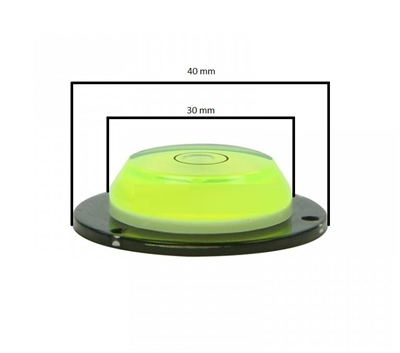 Rovinný kruh - vodováha, průměr 40 mm, pro vyvažovačku motocyklových kol