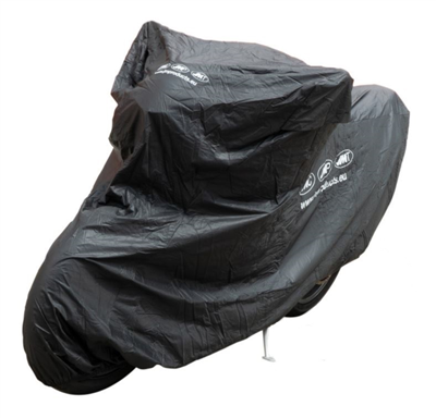 Krycí plachta na motorku XXL 264 x 104 x 130 cm Premium, venkovní nepromokavá, černá