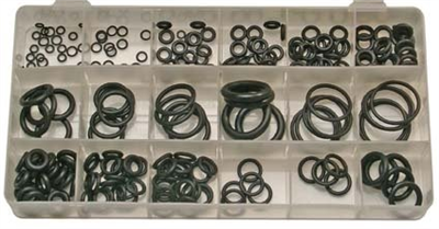 Těsnicí O-kroužky, průměry 3-22 mm, sada 225 ks - BGS 8044