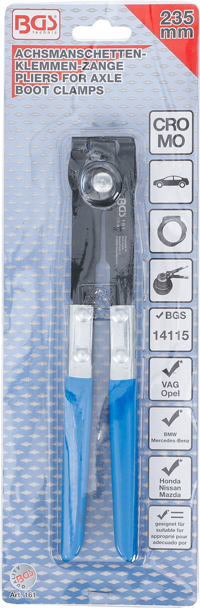 Kleště na manžetové a hadicové spony - BGS 161