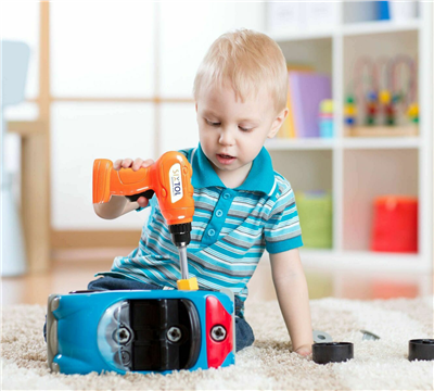 Sada dětského nářadí - vrtačka, kladivo, klíče, kleště, 12 dílů