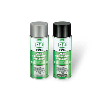 STRUKTURÁLNÍ LAK NA PLAST, černý - sprej - 400 ml
