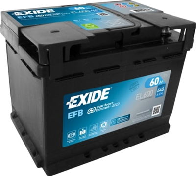 EL600 Autobaterie Exide EFB - 60Ah