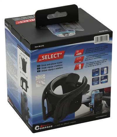 Držák nápoje + telefonu do mřížky SELECT