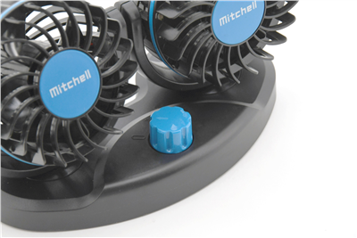 Ventilátor MITCHELL DUO 2x85mm USB 5V na palubní desku